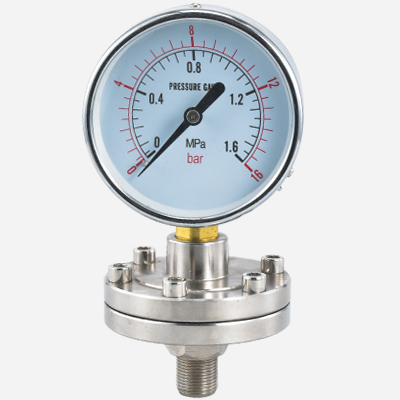 Diaphragm pressute gauge